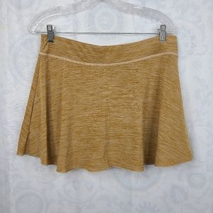 Sofibella tennis skort women's lg skater style mustard/caramel color space dye